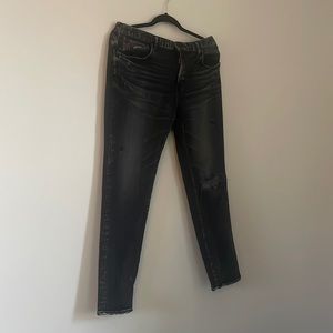 Moussy Vintage Black Distressed Jeans